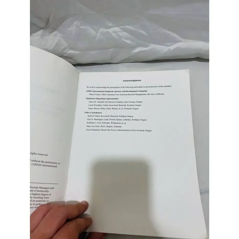 Alphabetic Filing Rules Second Edition by ARMA International Vintage 1997